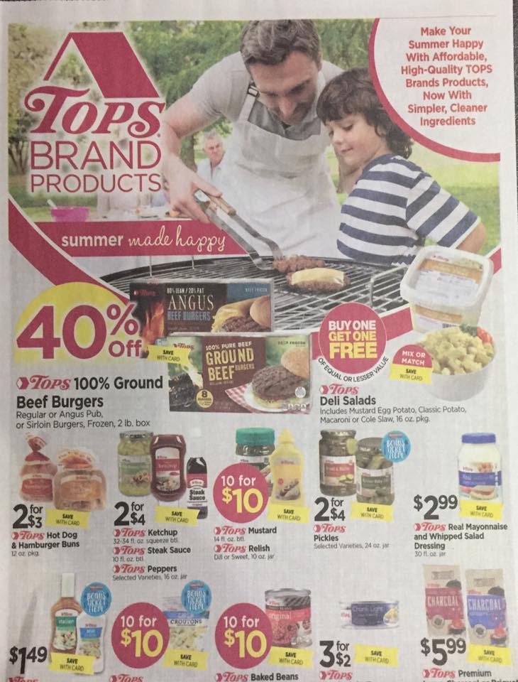 Tops Markets Ad Scan Week Of 5 14 17 To 5 20 17 Page W1a