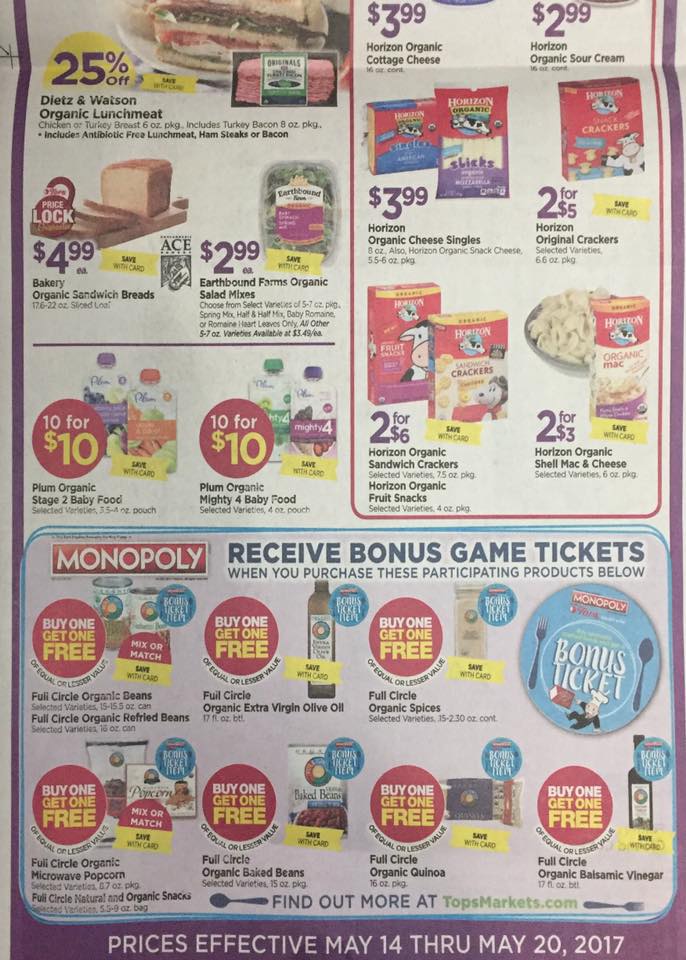 Tops Markets Ad Scan Week Of 5 14 17 To 5 20 17 Page W2b