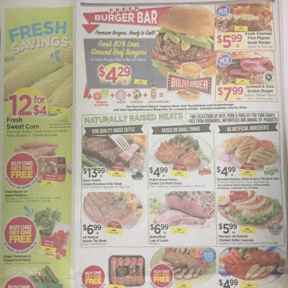 Tops Markets Ad Scan Week Of 5 28 17 To 6 3 17 Page 2a