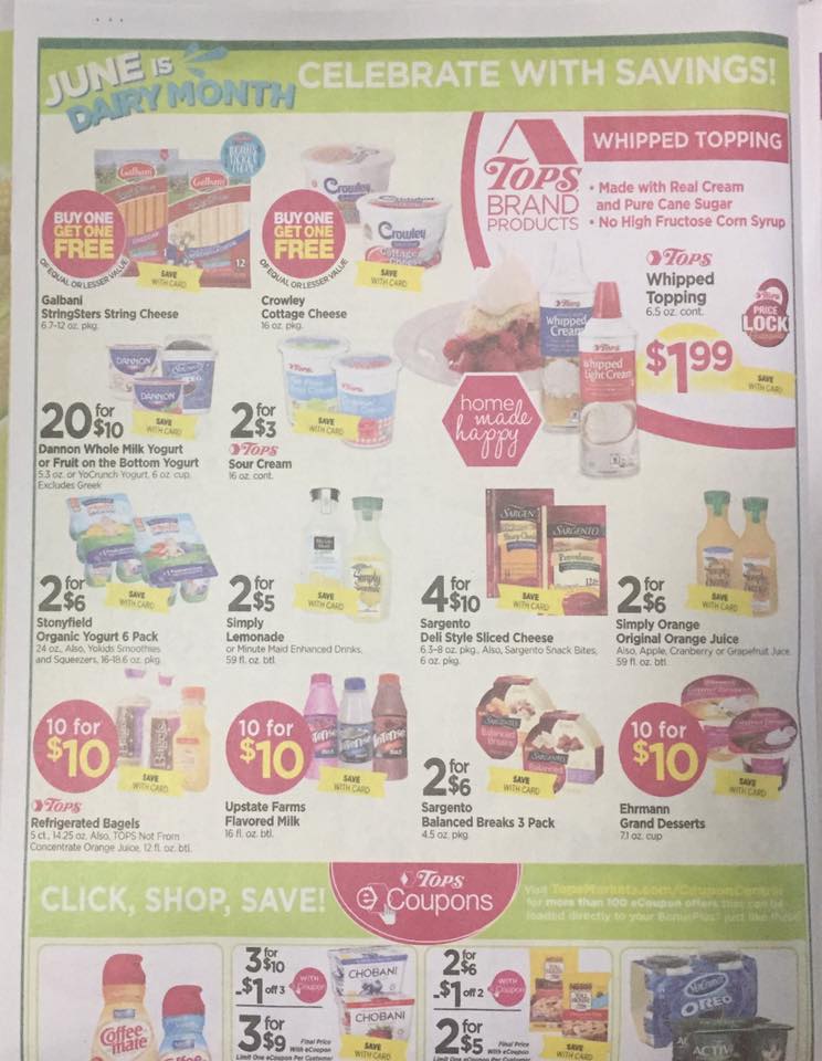 Tops Markets Ad Scan Week Of 5 28 17 To 6 3 17 Page 4a