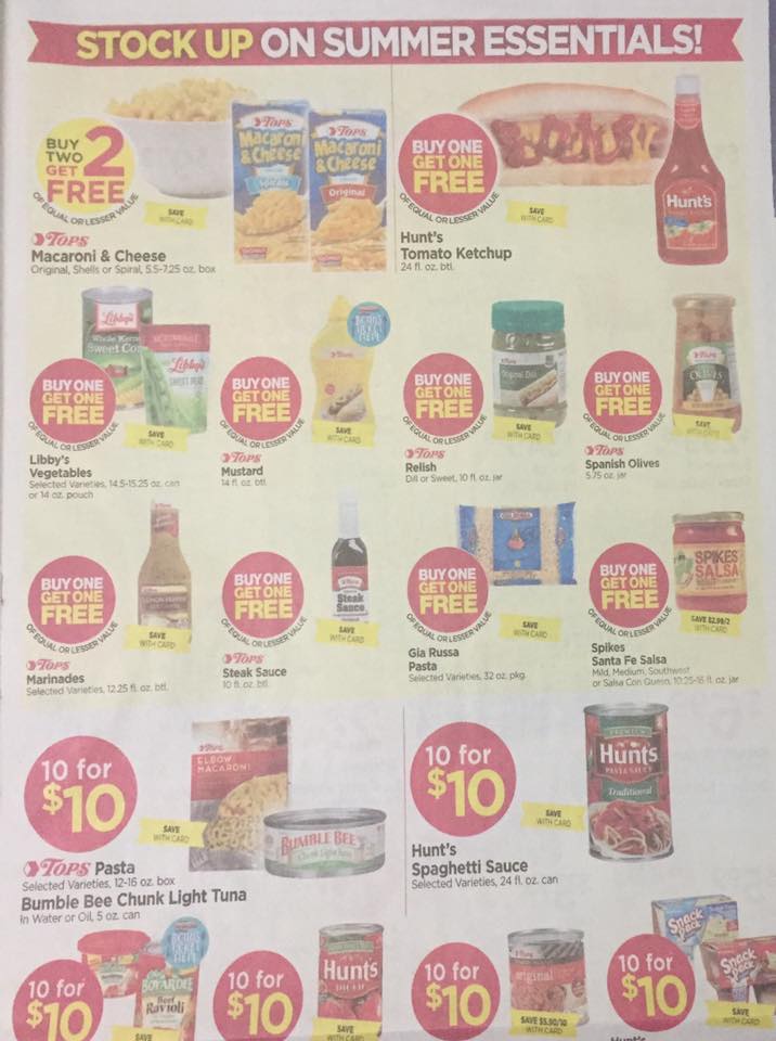 Tops Markets Ad Scan Week Of 5 28 17 To 6 3 17 Page 7a