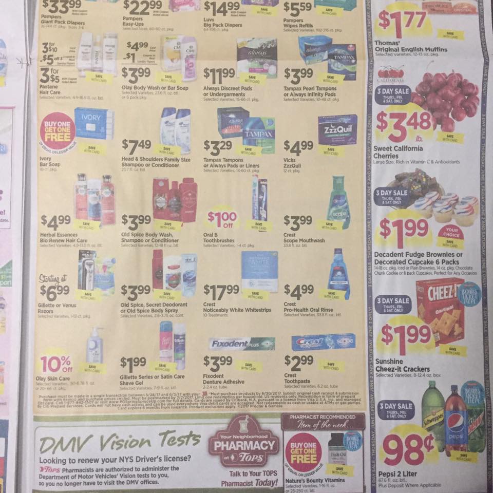 Tops Markets Ad Scan Week Of 5 28 17 To 6 3 17 Page 9b