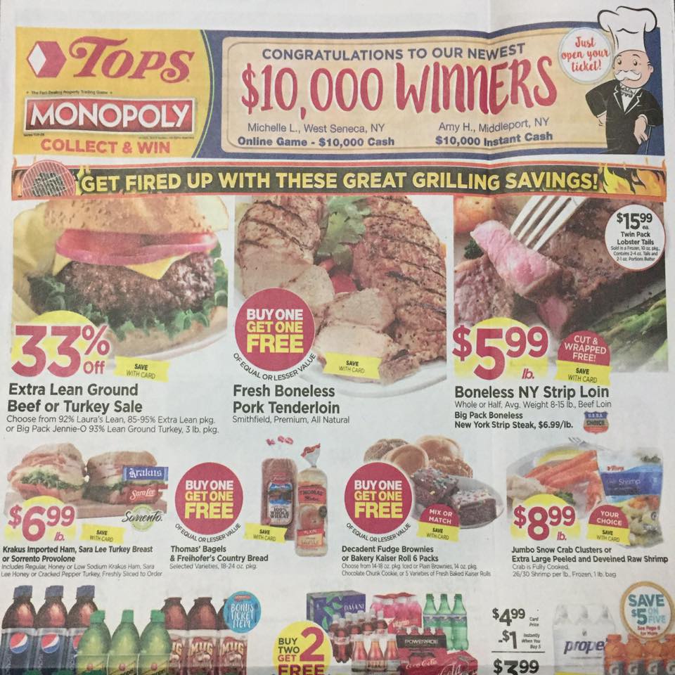 Tops Markets Ad Scan Week Of 5 7 17 To 5 13 17 Page 1a