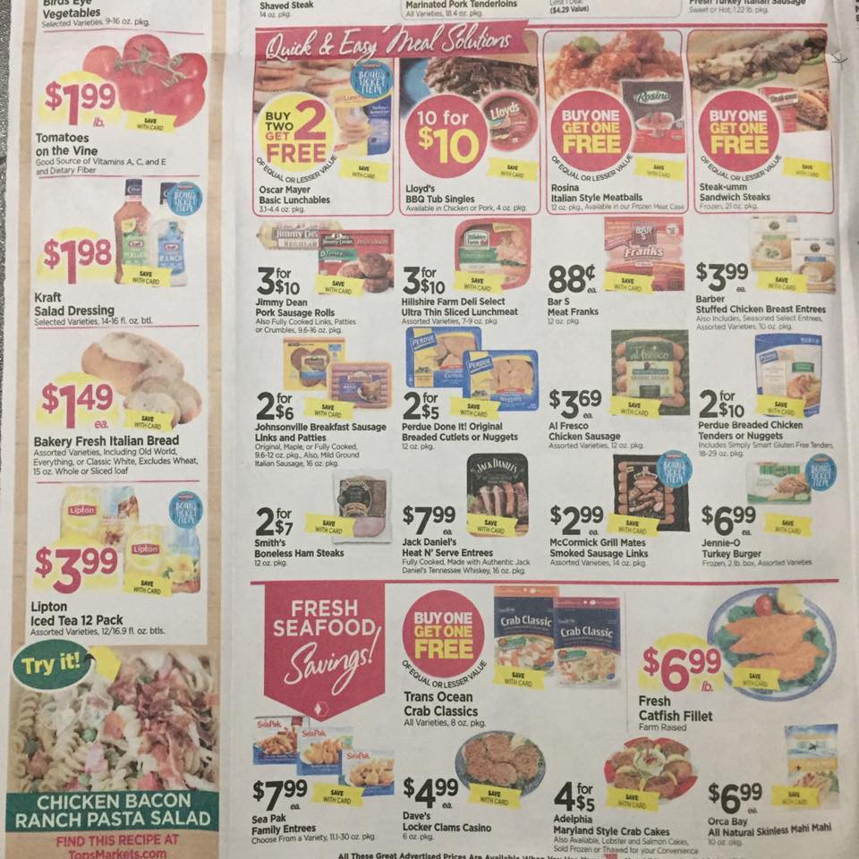 Tops Markets Ad Scan Week Of 5 7 17 To 5 13 17 Page 2b