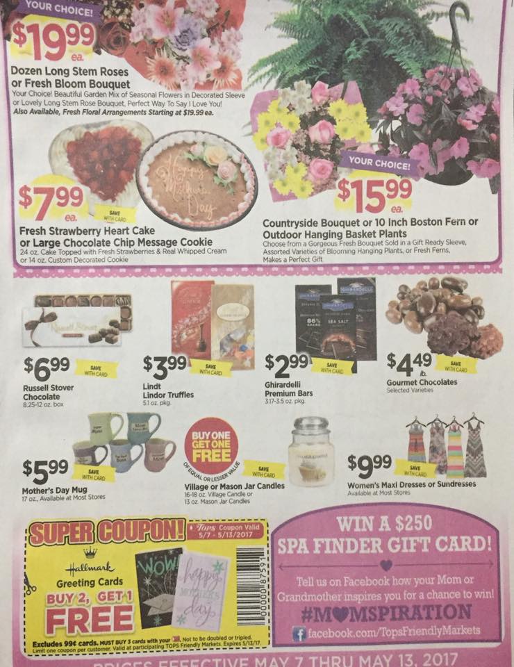 Tops Markets Ad Scan Week Of 5 7 17 To 5 13 17 Page W1b