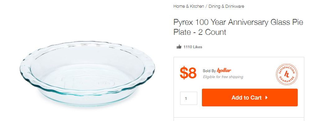 Pyrex Pie Plates At Hollar