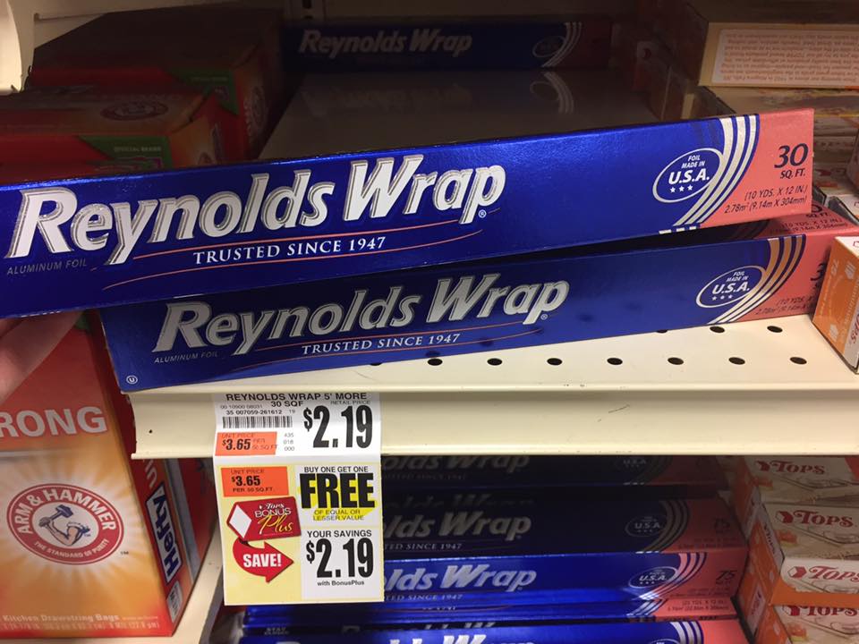 Reynolds Wrap Bogo At Tops