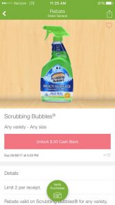 Scrubbing Bubbles Ibotta Rebate