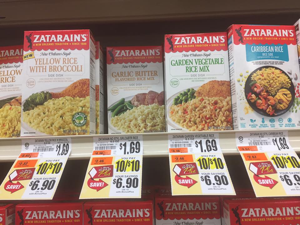 Zatarains Rice Deal At Tops