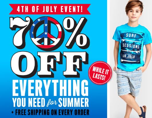 70% Red White And Blue Sale