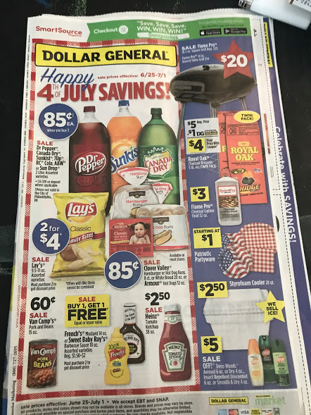 Dollar General Ad Scan Week Of 6 25 Page 1