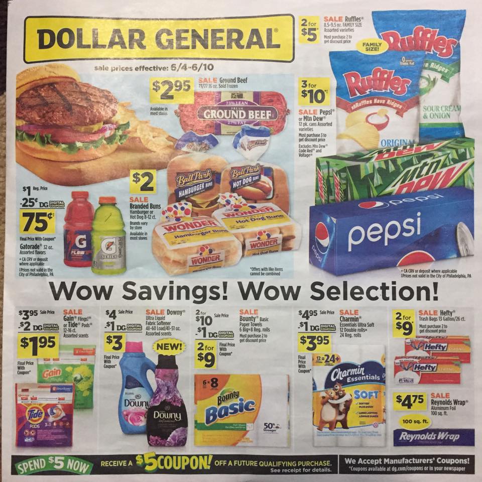 Dollar General Ad Scan Week Of 6 4 17 Page 1
