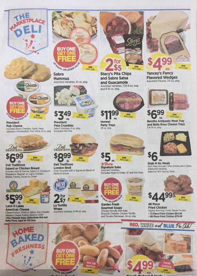 Tops Markets Ad Scan Week Of 6 25 Page 3a