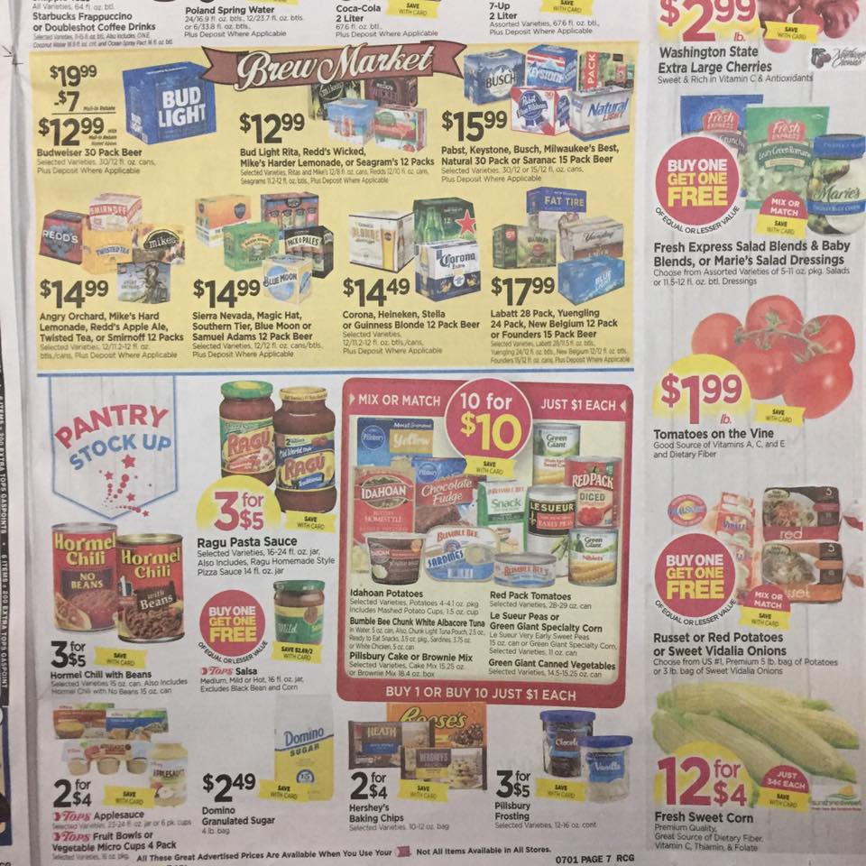 Tops Markets Ad Scan Week Of 6 25 Page 7b