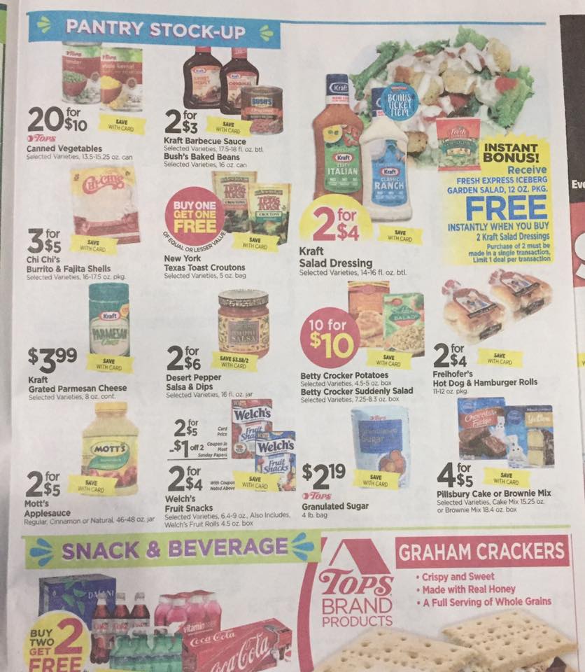 Tops Markets Ad Scan Week Of 6 4 17 Page 5a