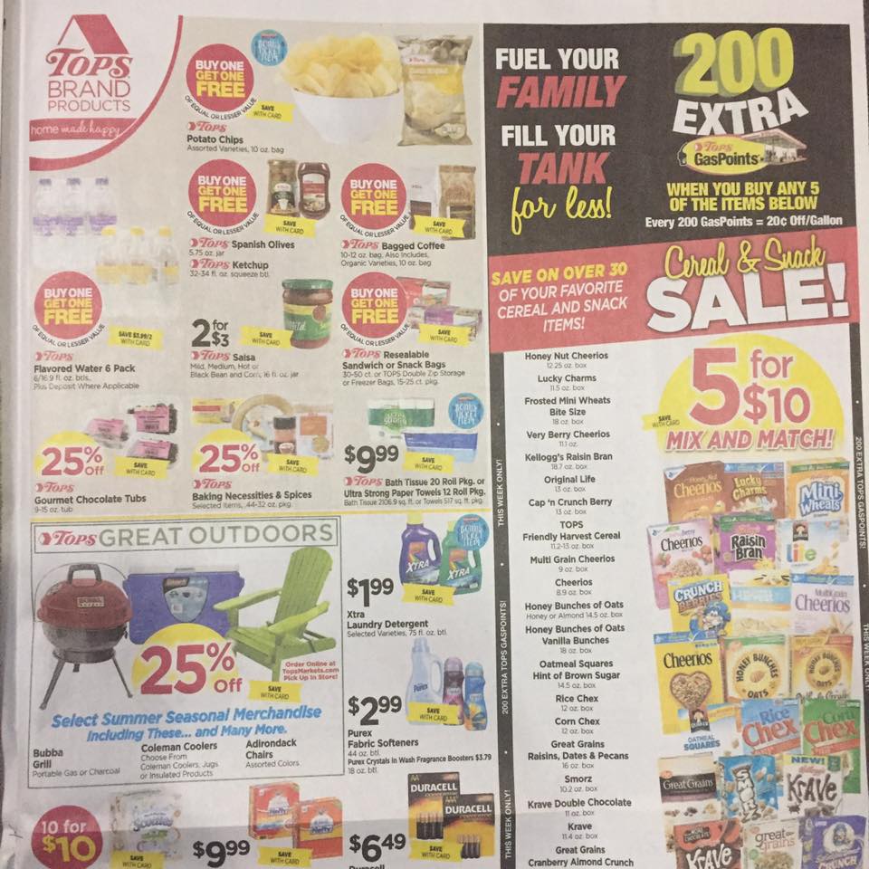 Tops Markets Ad Scan Week Of 6 4 17 Page 7a