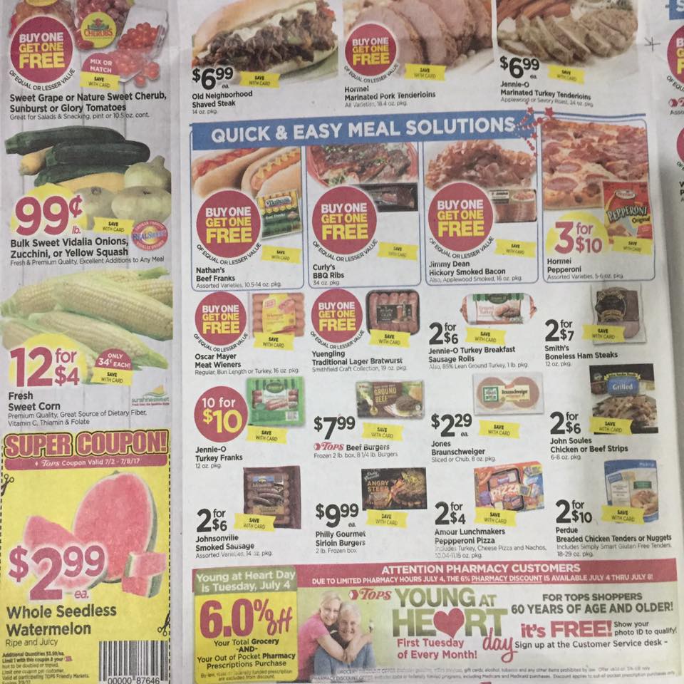 Tops Markets Ad Scan Week Of 7 2 Page 2b
