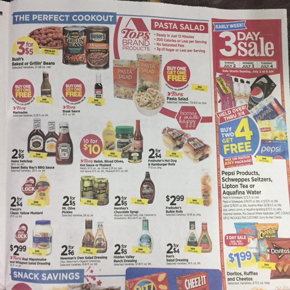 Tops Markets Ad Scan Week Of 7 2 Page 9a
