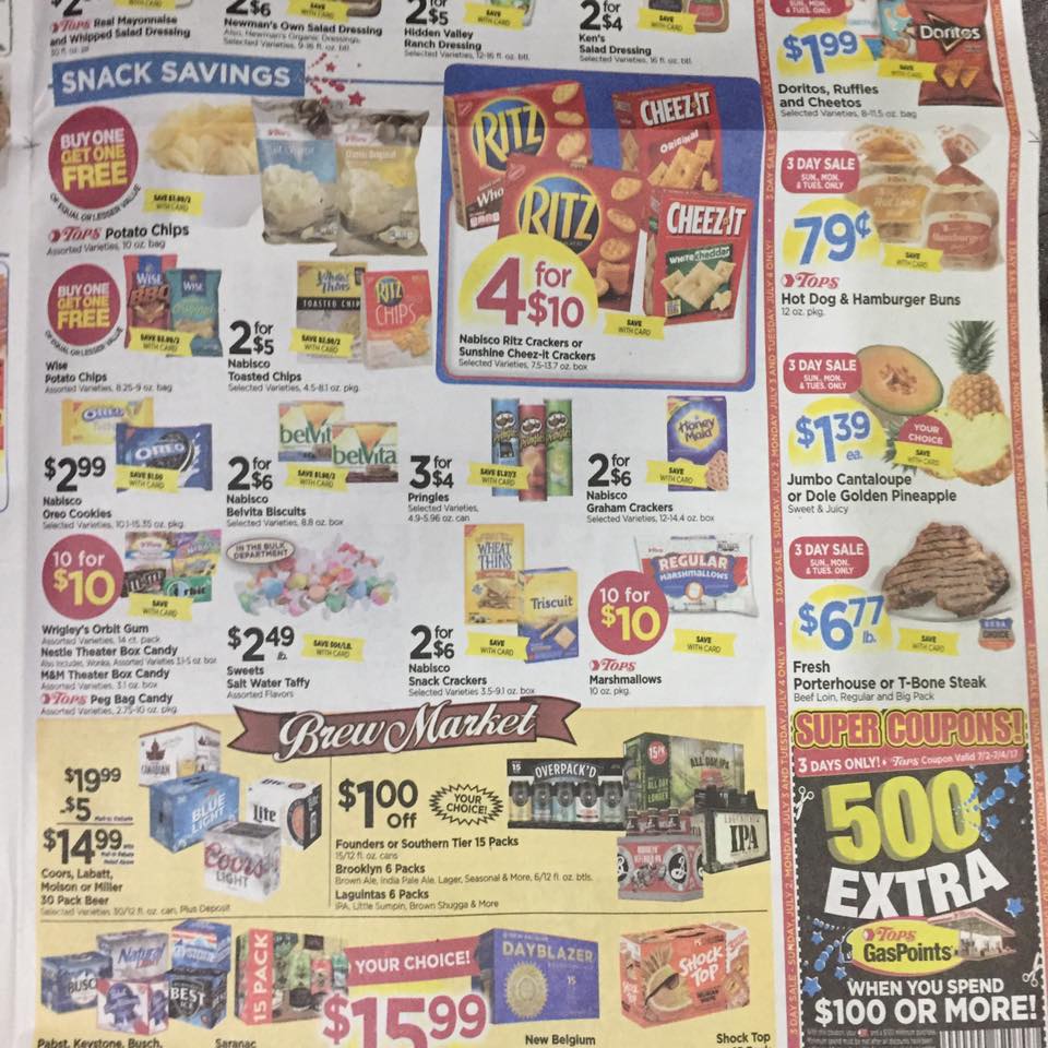 Tops Markets Ad Scan Week Of 7 2 Page 9b
