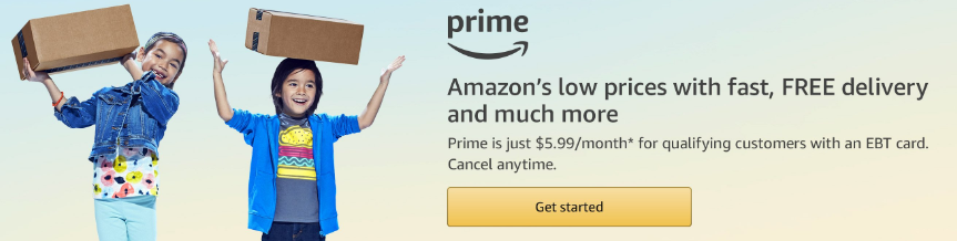 Amazon Prime Membership With Ebt Card