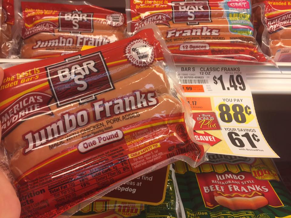 Bar S Hot Dogs Sale At Tops Markets