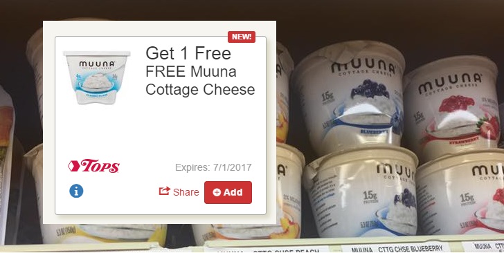 Free Muuna Cottage Cheese At Tops