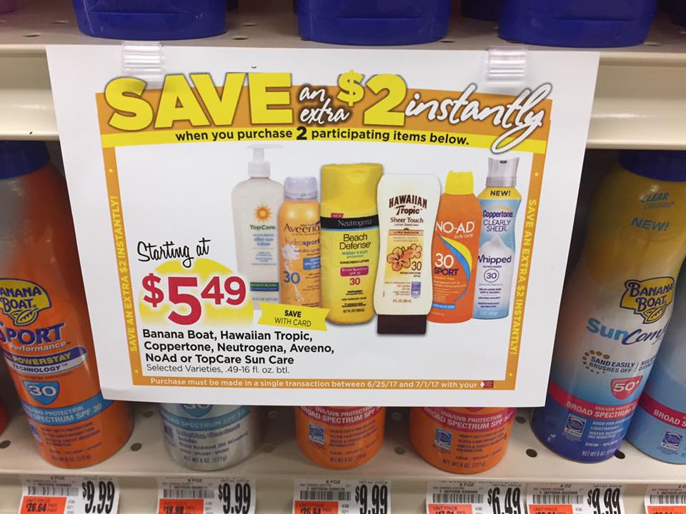 Instant Savings On Sun Care At Tops