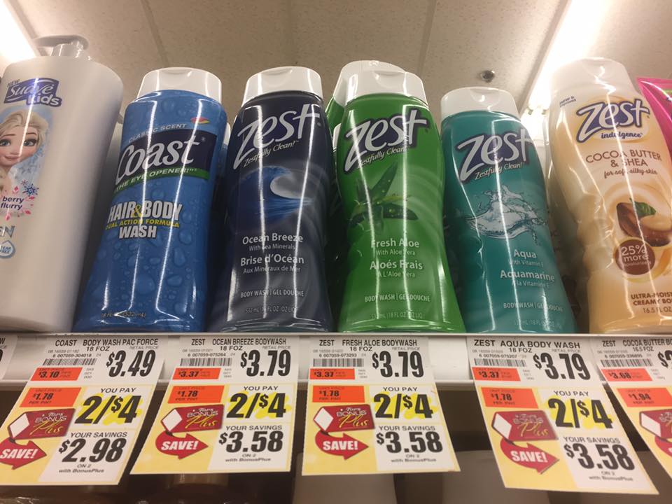 Zest Ody Wash At Tops