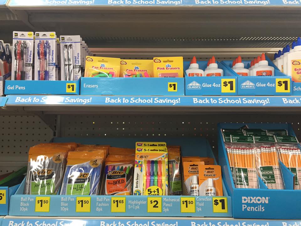 Dollar General Back To School Items 2017 D