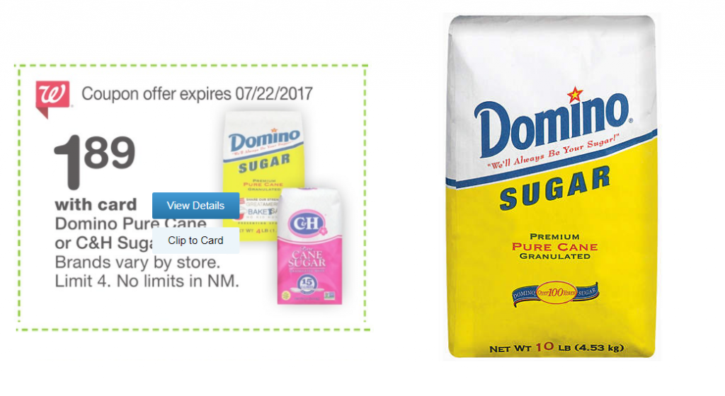 Domino Sugar Deal At Walgreens