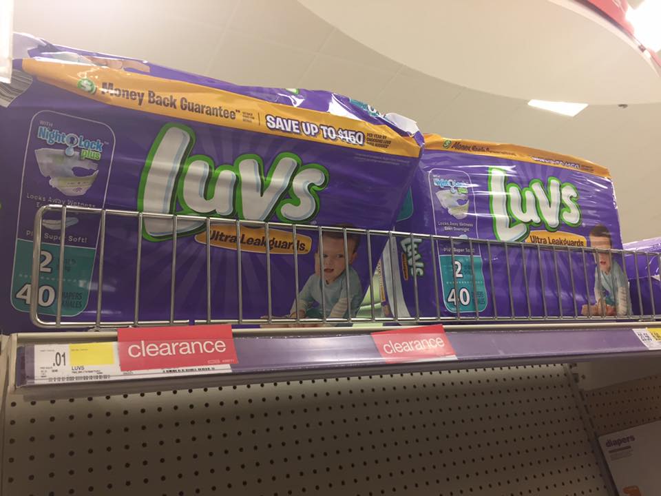 Luvs Diapers Clearanced At Target