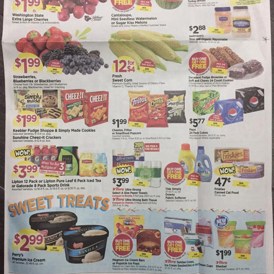 Tops Markets Ad Scan Week Of 7 23 Page 1b