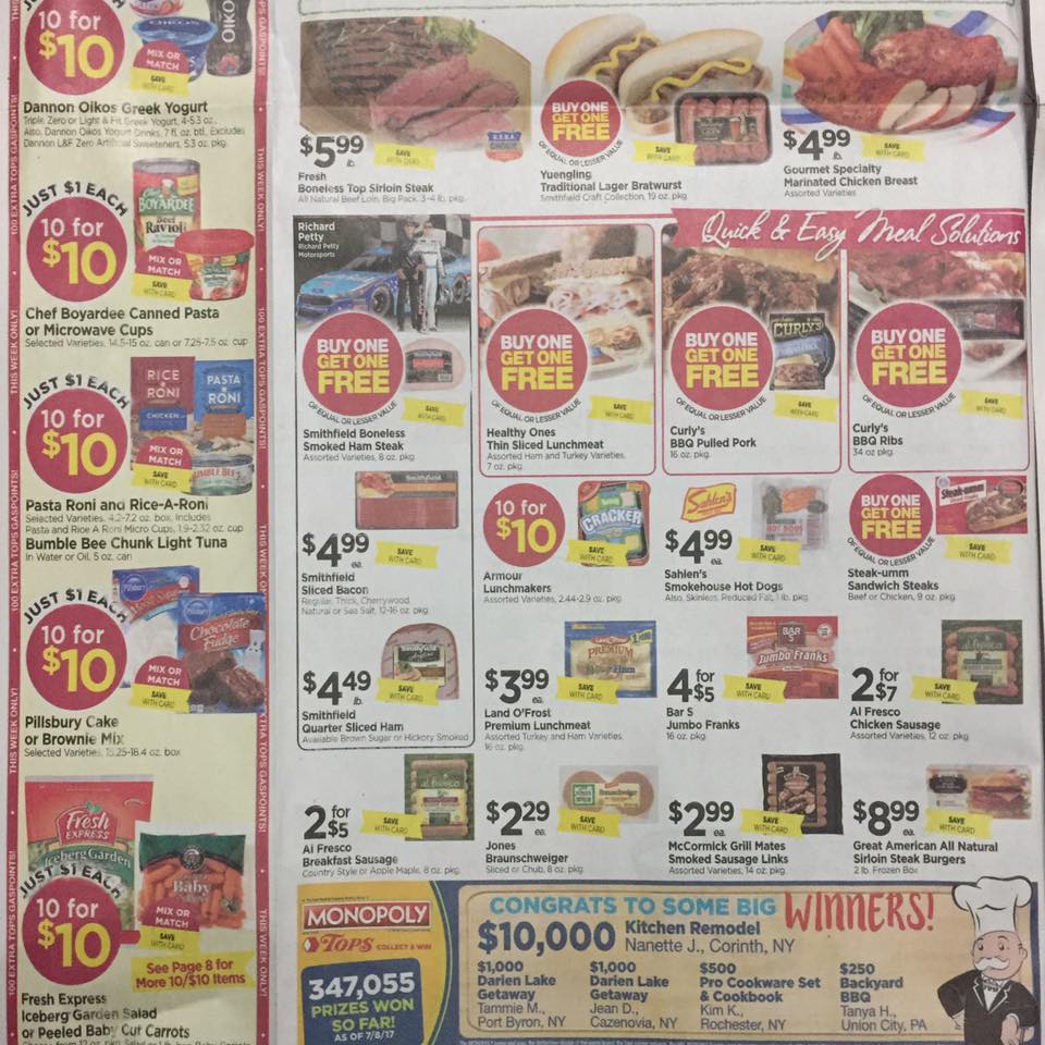 Tops Markets Ad Scan Week Of 7 23 Page 2b