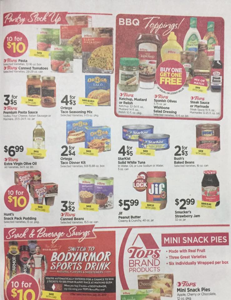 Tops Markets Ad Scan Week Of 7 23 Page 5a