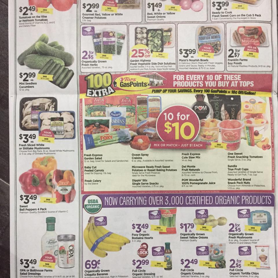 Tops Markets Ad Scan Week Of 7 23 Page 8b
