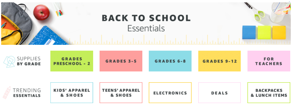 Back To School Online Shopping