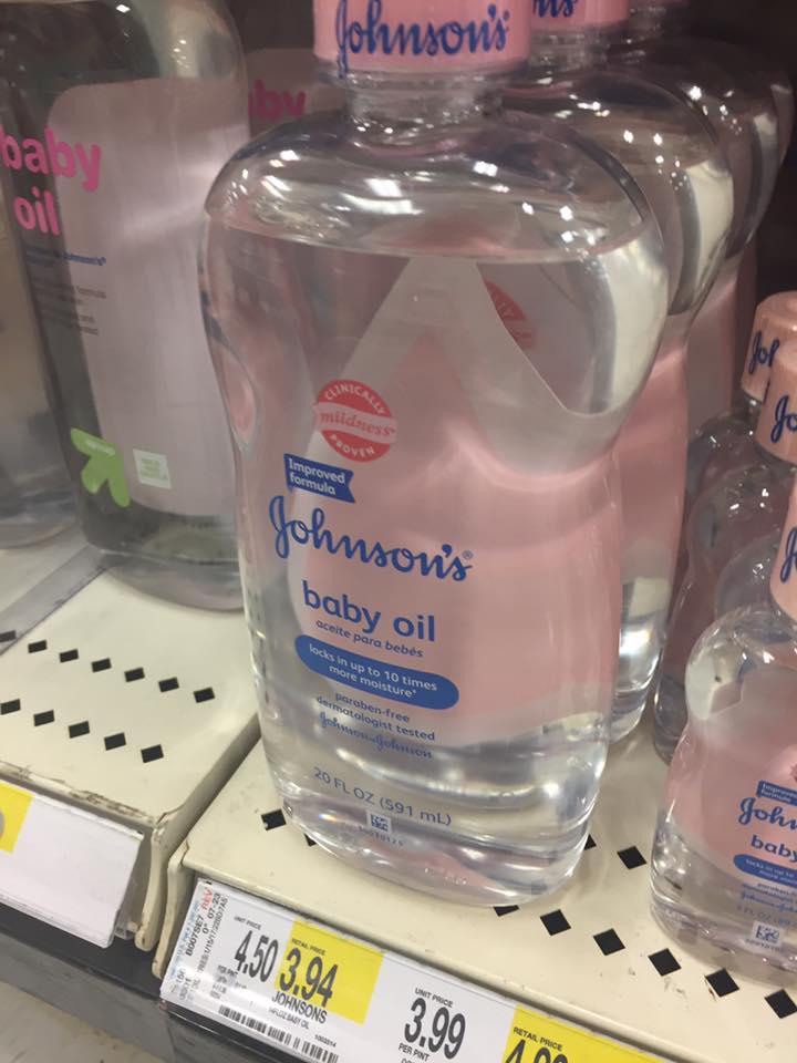 Johnsons Baby Oil At Target