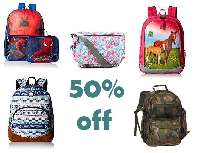 50% Off Backpacks
