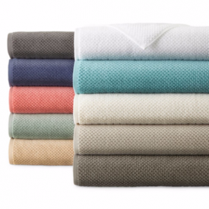 JCPenney Home Quick Dri Textured Solid Bath Towels