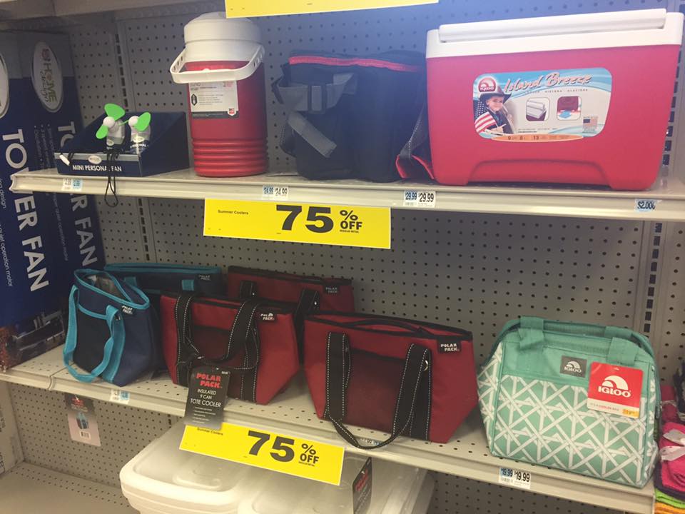 Rite Aid Summer Clearance 75% Off Coolers