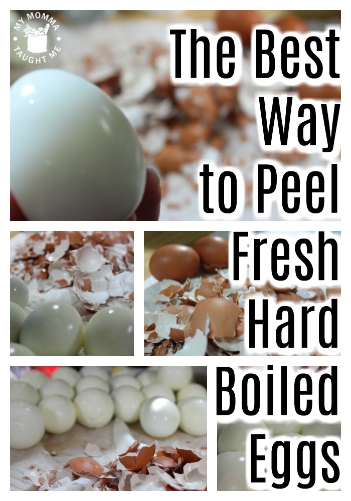 The Best Way To Peel Fresh Hard Boiled Eggs