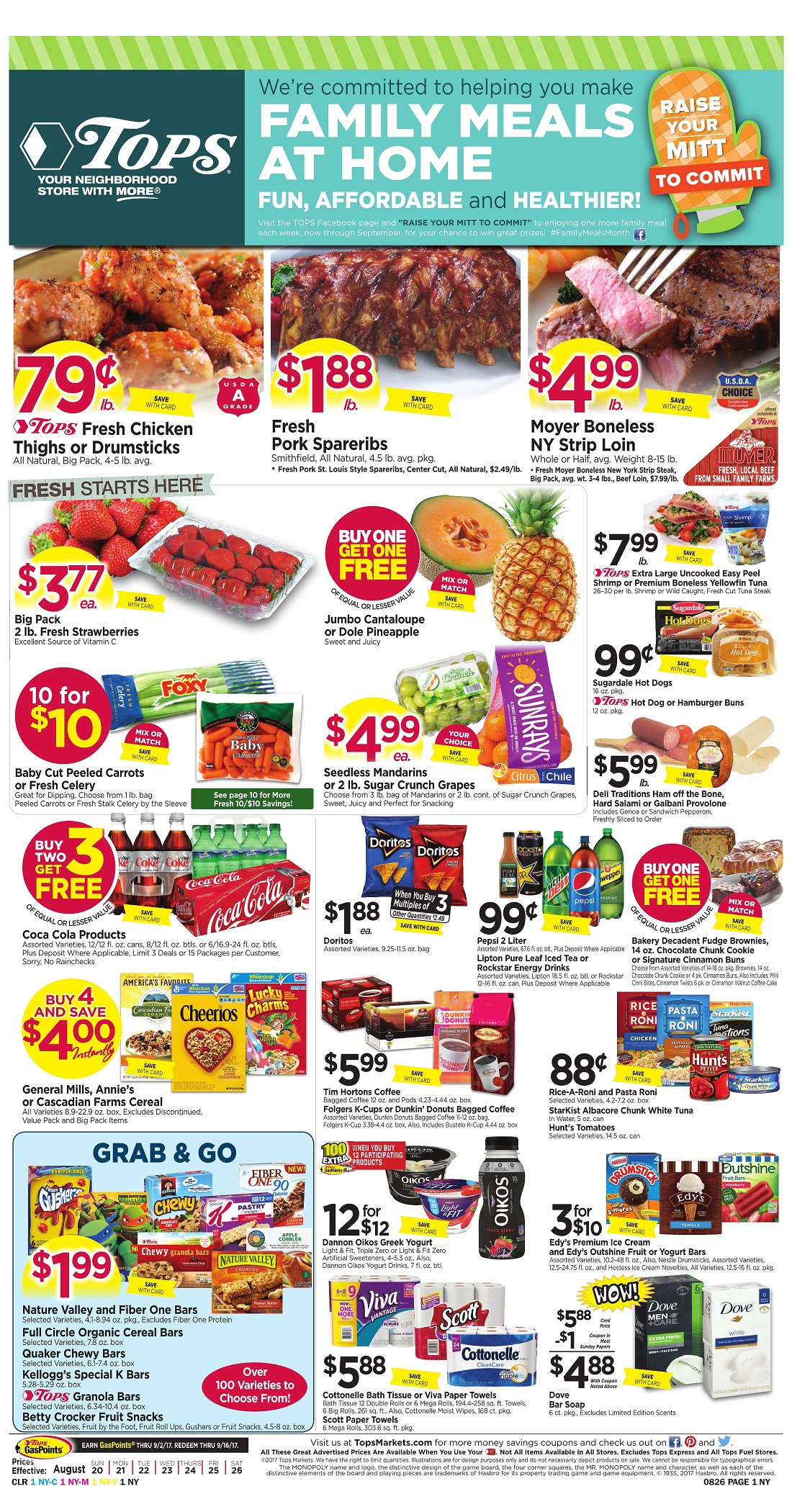 Tops Markets Ad Scan Week Of 8 20 Page 1