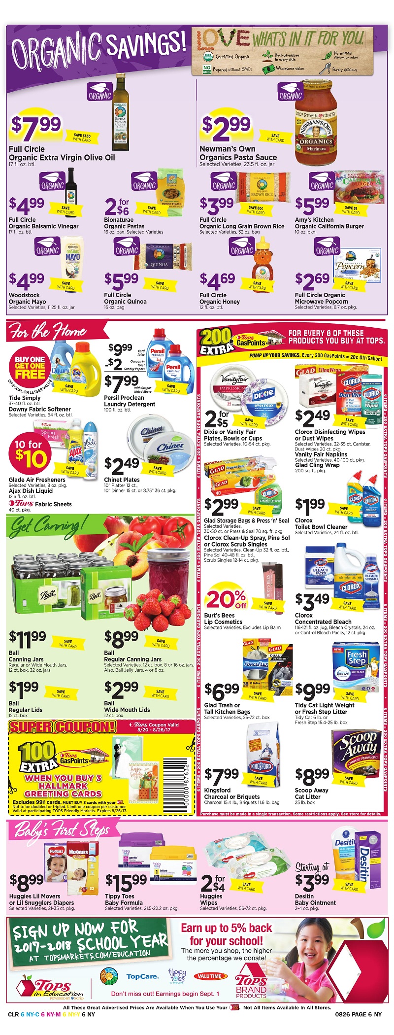 Tops Markets Ad Scan Week Of 8 20 Page 6