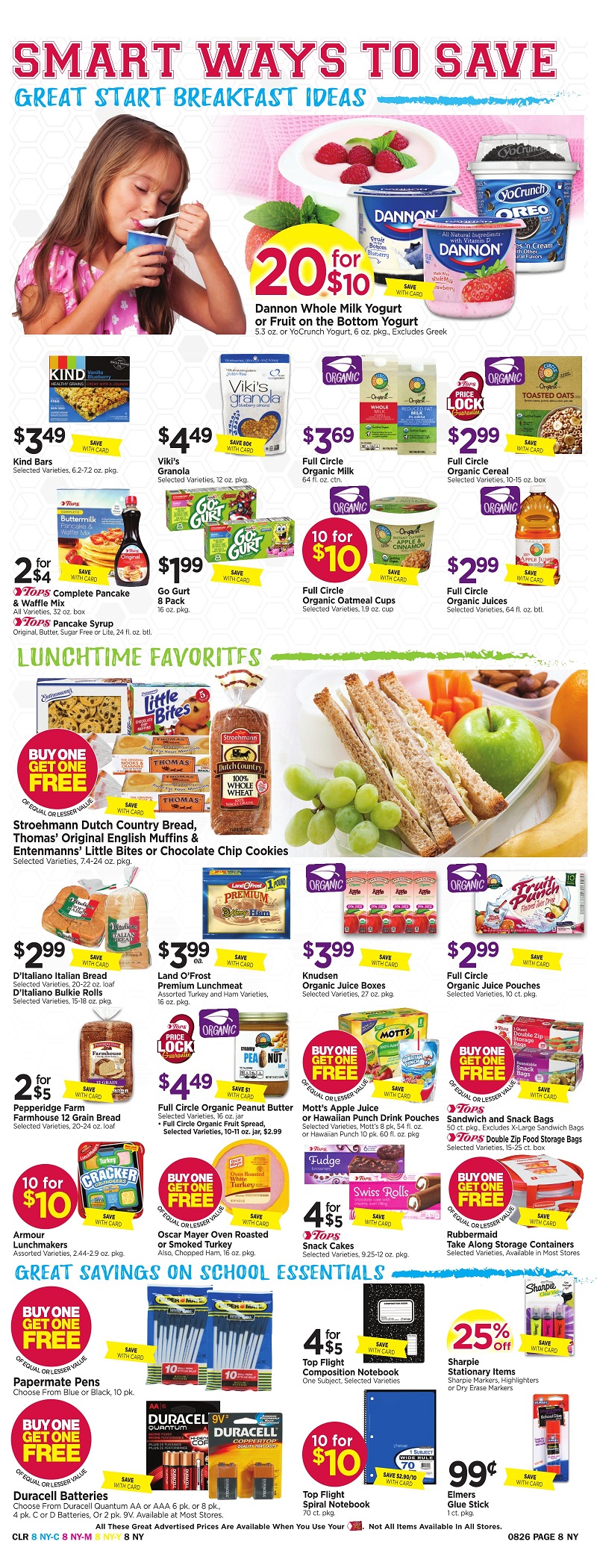 Tops Markets Ad Scan Week Of 8 20 Page 8