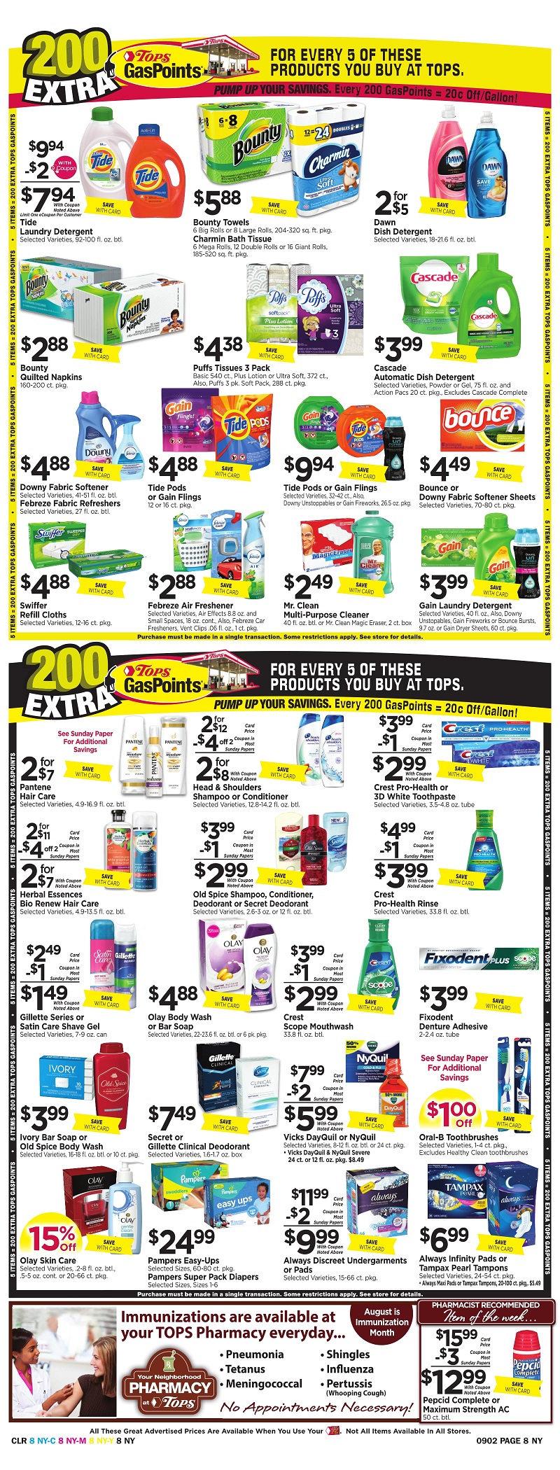 Tops Markets Ad Scan Week Of 8 27 Page 8