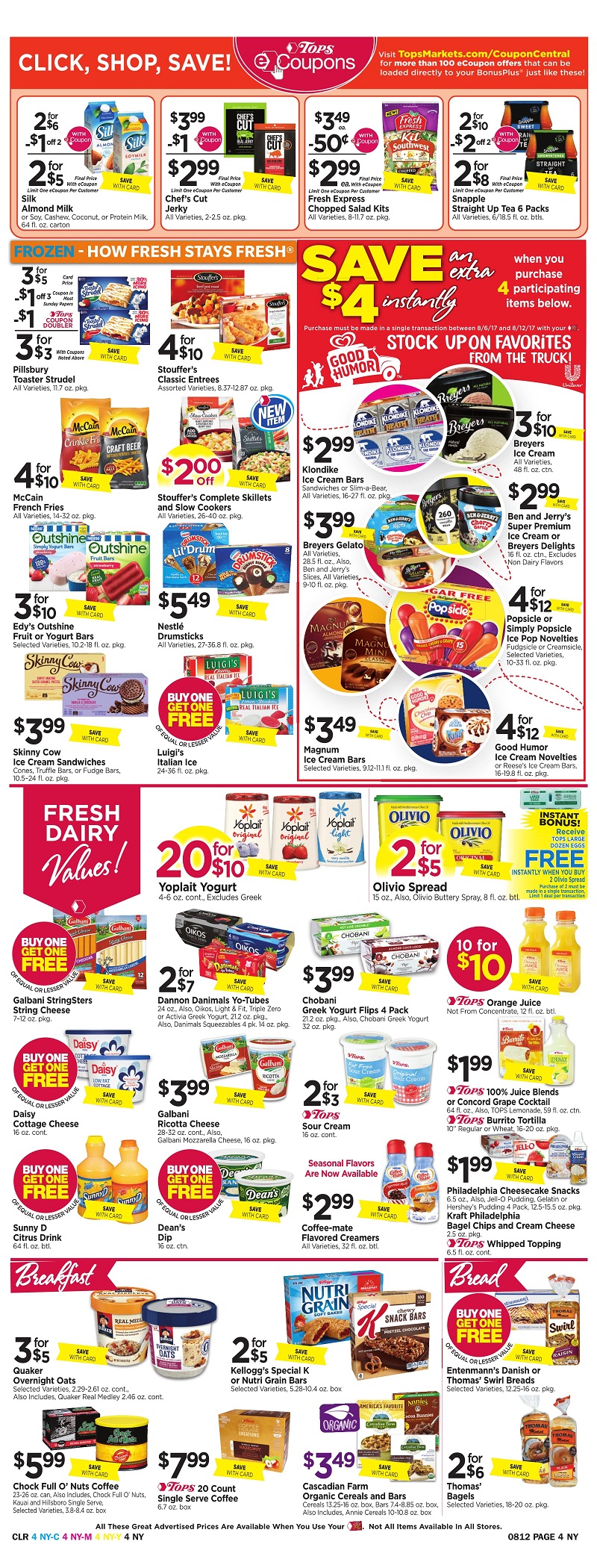 Tops Markets Ad Scan Week Of 8 6 Page 4