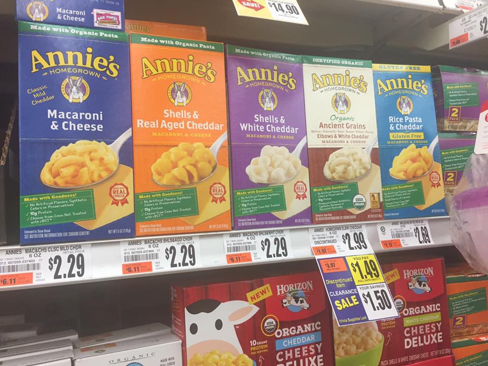 Annies Mac And Cheese Clearanced At Tops
