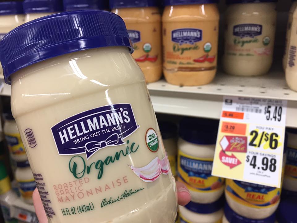 Hellmann's Organic Mayo At Tops