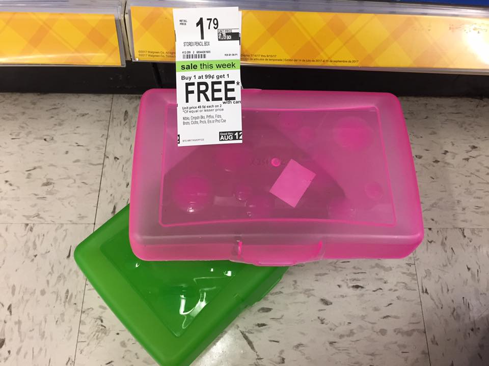 Pencil Box Bogo At Walgreens
