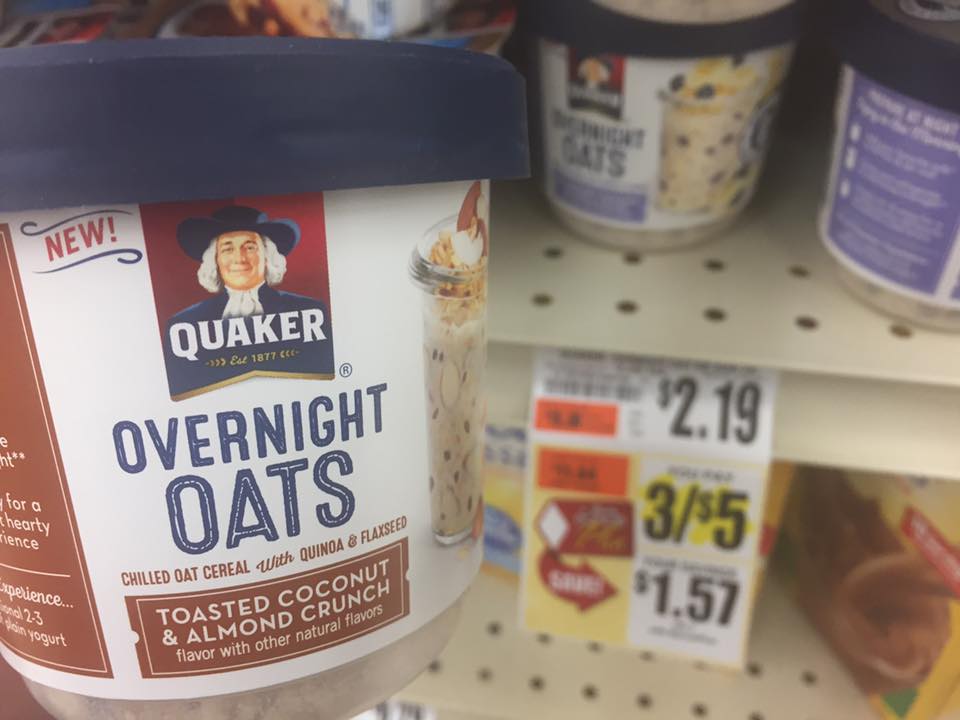 Quaker Overnight Oats At Tops